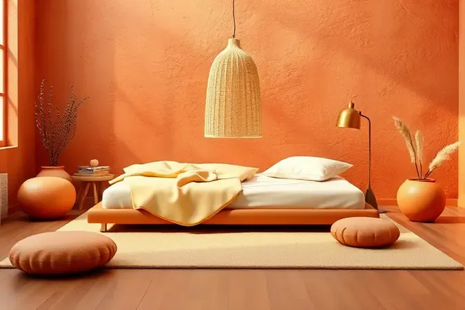 Cantinho de leitura lúdico em cima de uma cama baixa montessoriana com almofadas coloridas e iluminação quente.