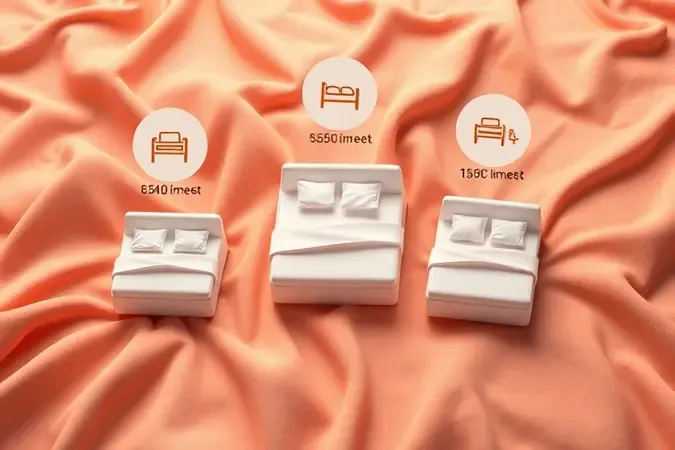 Elementos conceituais 3D representando a escolha do tamanho e conforto ideal para uma cama box.